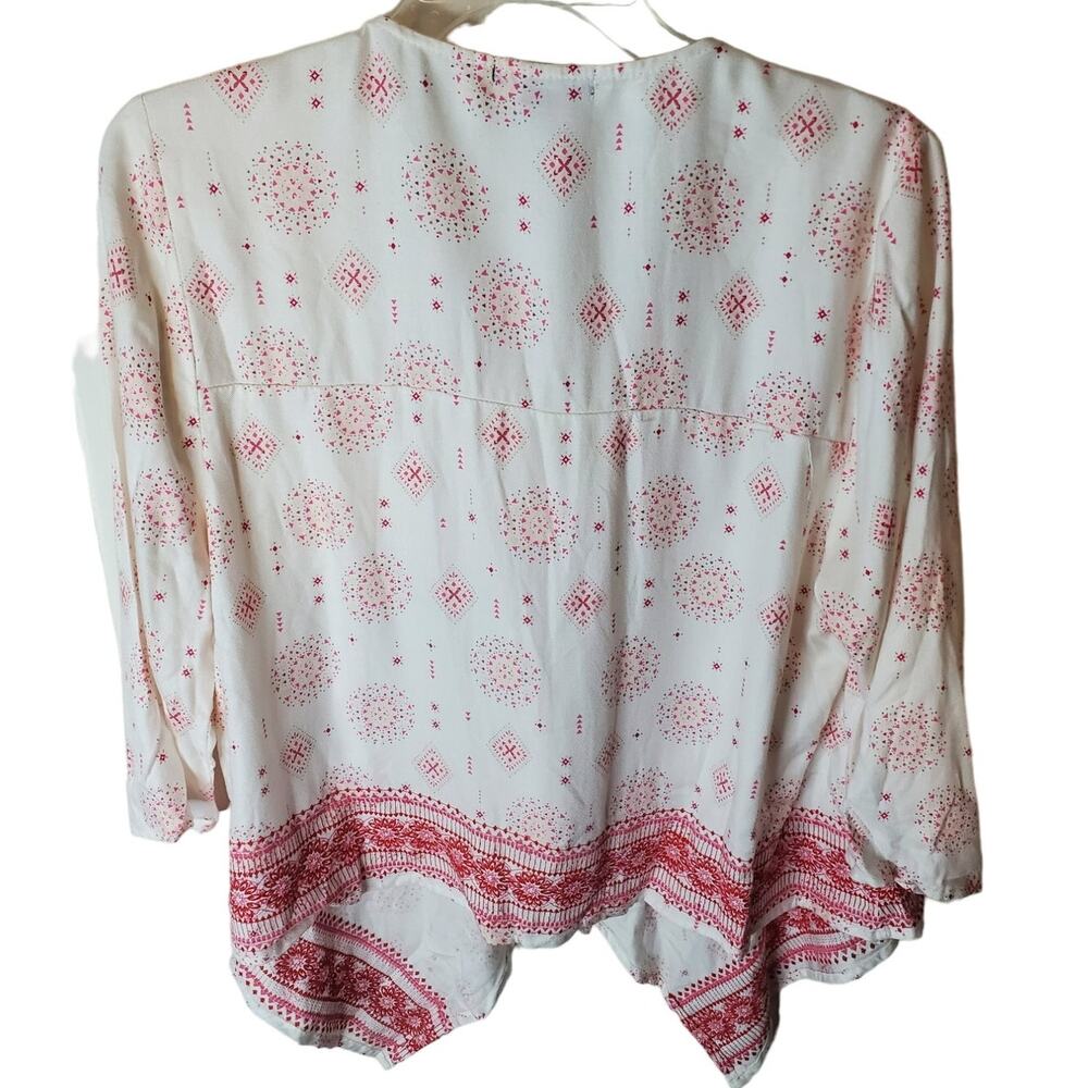 Torrid Kimono Style Open Front Drape Twill Top, T… - image 3